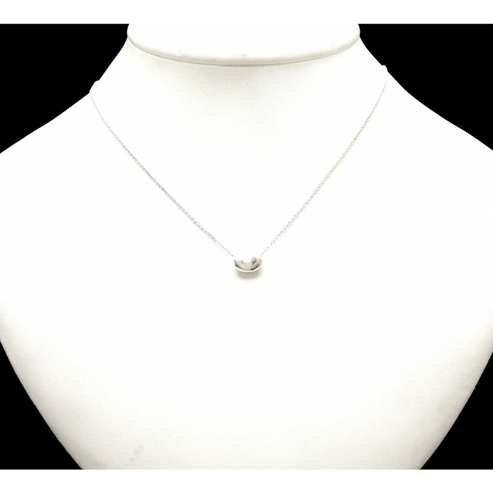 TIFFANYCo Tiffany Elsa Peretti Bean Pendant Necklace Beans Silver